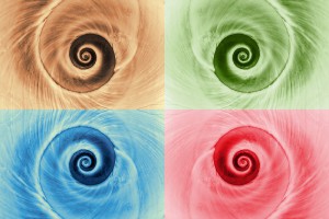 multicolor spiral